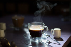 coffee machine, coffee on an empty stomach