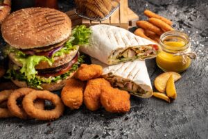 fast food, healthy, brain fog