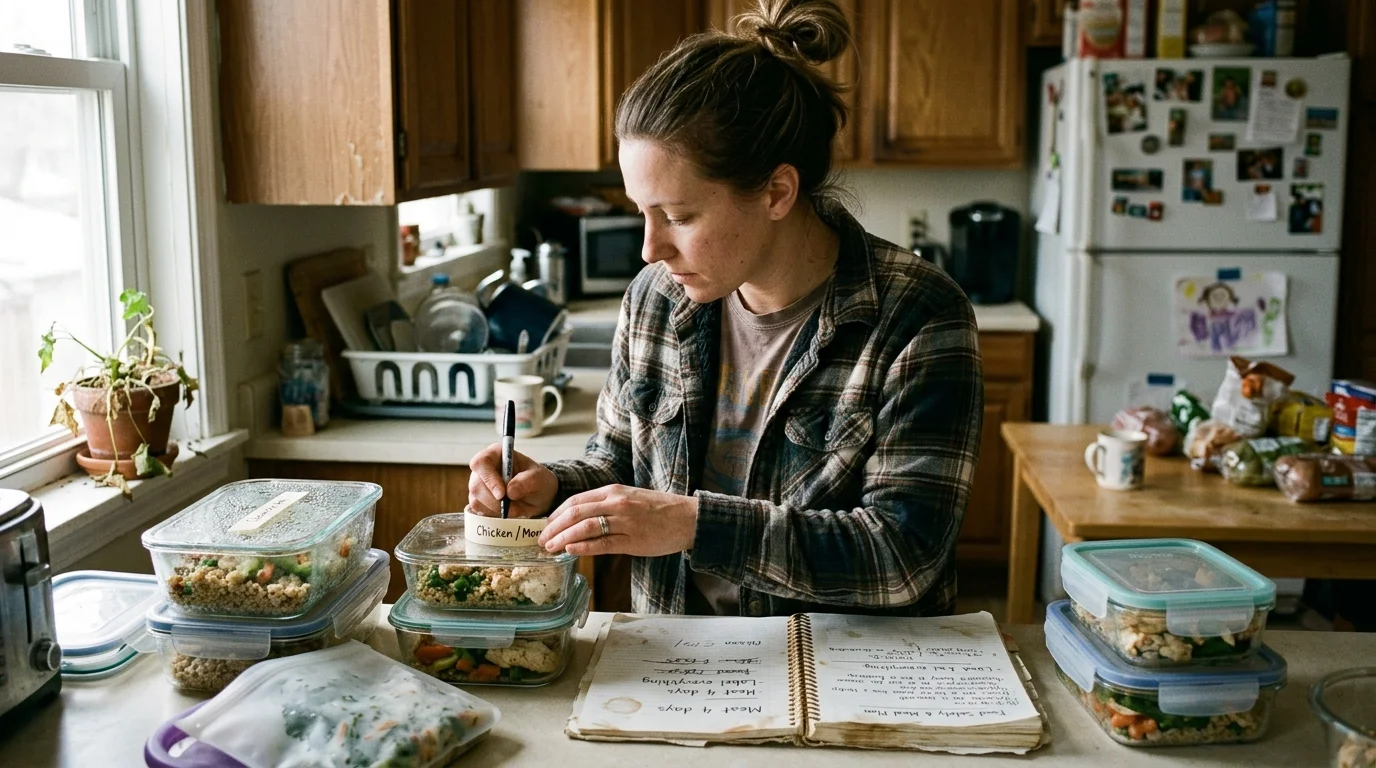 Editorial photograph illustrating: Food Safety Guidelines, Storage Rules, and Personalization