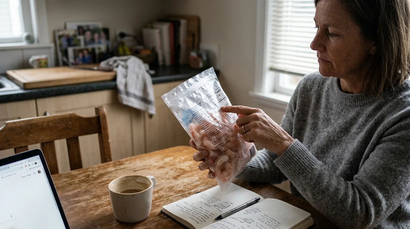 Editorial photograph illustrating: Three Essential Pillars for Safe Frozen Seafood Selection